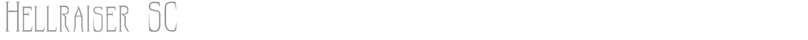 Hellraiser font preview